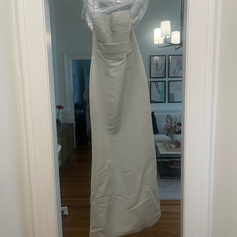 Amsale Sonia Dress in Sage Green